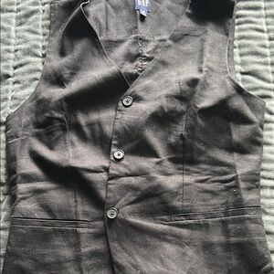 GAP Charcoal Button-Front Vest